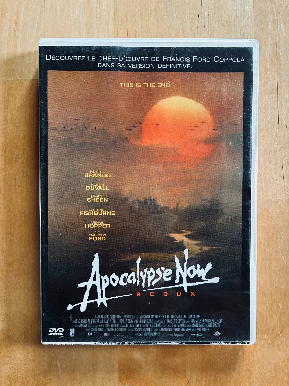 DVD Apocalypse Now de Francis Ford Coppola.